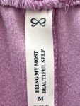 Vorschaubild 5 von Schlafanzug Damen Lila Gr. 38/M Polyester Uni Feminin Freizeit