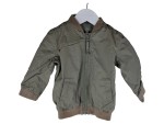 Vorschaubild 1 von Bomberjacke Kinder Gr. 80 Oliv Polyester Uni Casual Alltag Nylon