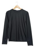 Vorschaubild 1 von Langarmshirt Herren Schwarz Gr. 50/M Polyester Rippstrick Basic Alltag
