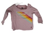 Vorschaubild 1 von Baby Langarmshirt Rosa Regenbogen Logo Glitzer Gr. 74 9M
