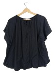 Vorschaubild 1 von Pullover Damen Gr. 32/XXS Schwarz Baumwolle Viskose Uni Casual Kurzarm