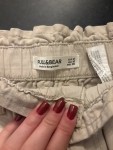 Vorschaubild 3 von High Waist Jeans Damen M Beige Paperbag Bund Baumwolle