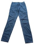 Vorschaubild 1 von Stoffhose Damen Blau Gr. W26/34/XS Baumwolle Florales Muster Elegant