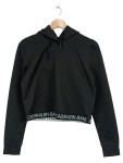Vorschaubild 1 von Kapuzenpullover Damen Schwarz Gr. 40/L Schriftzug Streetwear