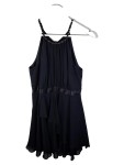 Vorschaubild 1 von Damen Abendkleid Gr. 42 Schwarz Pailletten Chiffon Cocktailkleid