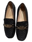 Vorschaubild 1 von Loafer Damen Gr. 36 Schwarz Leder Slip-On 2 cm Elegant Business