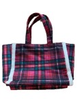 Vorschaubild 3 von Shopper Karo Plaid Damen Rot Tote Bag Polyester Kariert Logo