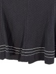 Vorschaubild 3 von A-Linienrock Damen Gr. 34/XS Schwarz Baumwolle Gepunktet Vintage