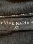 Vorschaubild 4 von A-Linienrock Damen Gr. 34/XS Schwarz Baumwolle Gepunktet Vintage