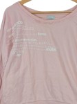 Vorschaubild 2 von Langarmshirt Damen Gr. 40/L Rosa Baumwolle Schriftzug Casual Freizeit