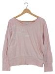 Vorschaubild 1 von Langarmshirt Damen Gr. 40/L Rosa Baumwolle Schriftzug Casual Freizeit