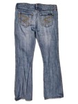 Vorschaubild 2 von Jeans Straight Leg Damen Blau Gr. W29 Baumwolle Uni Casual Freizeit Flare
