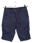 Vorschaubild 1 von Cargo Shorts Kinder Blau Gr. 164 Baumwolle Uni Casual Freizeit Knopf