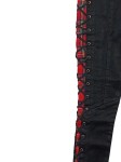 Vorschaubild 2 von Ripped Jeans Damen Gr. W28/36/S Schwarz Baumwolle Kariert 34 cm