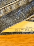 Vorschaubild 4 von Ripped Jeans Damen Blau Gr. W24/32/XXS Baumwolle Uni Casual 35 cm Knopf