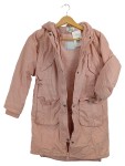 Vorschaubild 1 von Parka Kinder Rosa Gr. 140 Baumwolle Uni Casual Alltag Freizeit Schule
