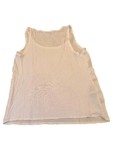 Vorschaubild 2 von Unterhemd Damen Weiß Gr. XS Polyester Uni Basic Ärmellos Alltag