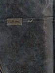Vorschaubild 5 von Damen Stiefel Gr. 40 Grau Leder Reißverschluss Schnalle