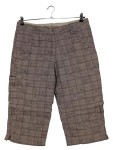 Vorschaubild 1 von Damen Outdoor Capri Hose Gr. 40 Braun Kariert Blumenmuster