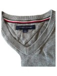 Vorschaubild 2 von Pullover Herren Grau Gr. 50/M Baumwolle Meliert Langarm