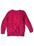Vorschaubild 5 von Kinder Pullover Zopfstrick Rot Gr. 128 Baumwolle
