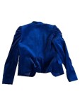 Vorschaubild 3 von Blazer Damen Blau Gr. 38/M Polyester Uni Elegant Langarm