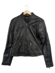 Vorschaubild 1 von Lederjacke Damen Schwarz Gr. 36/S Uni Urban Langarm Freizeit