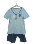 Vorschaubild 1 von Dream Angel Damen Schlafanzug Kurzarm Shirt Shorts Blau Gr. S