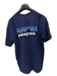 Vorschaubild 2 von T-Shirt Herren Gr. 52/L Blau Baumwolle Polyester Logo-Print Outdoor
