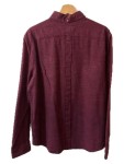 Vorschaubild 2 von Freizeithemd Herren Rot Gr. 52/L Baumwolle Meliert Casual Langarm