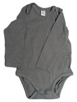 Vorschaubild 1 von dopodopo Baby Body Langarm Gr. 80 Grau Baumwolle 9-12 Monate