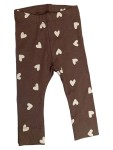 Vorschaubild 1 von Baby Leggings Mädchen Herz Muster Braun Gr. 56 Bio-Baumwolle