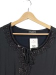 Vorschaubild 4 von T-Shirt Damen Schwarz Gr. 44/XXL Polyester Uni Elegant Kurzarm