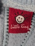 Vorschaubild 5 von Fleecejacke Kinder Blau Gr. 86 Polyester Uni Casual Langarm