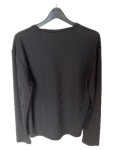 Vorschaubild 3 von Langarmshirt Herren Schwarz Gr. 50/M Polyester Rippstrick Basic Alltag