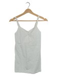 Vorschaubild 1 von Unterhemd Damen Weiß Gr. L Polyamid Uni Basic Ärmellos Alltag Spitze