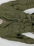 Vorschaubild 5 von Bomberjacke Damen Oliv Gr. 38/M Leinen Uni Outdoor Freizeit
