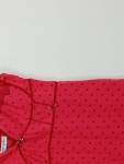 Vorschaubild 3 von Damen Nachthemd Rot Gepunktet Spitze Gr. S Romantisch