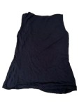 Vorschaubild 4 von Unterhemd Damen Schwarz Gr. XS Viskose Uni Basic Ärmellos Alltag