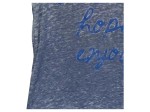 Vorschaubild 3 von Top Damen Gr. 36/S Blau Baumwolle Schriftzug Casual Ärmellos