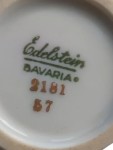 EDELSTEIN BAVARIA Dekoschale Gold Rand 18cm Vintage Weiß…