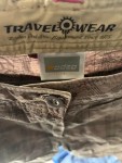 Vorschaubild 6 von Damen Outdoor Capri Hose Gr. 40 Braun Kariert Blumenmuster