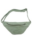 Vorschaubild 1 von Gürteltasche Bauchtasche Optik Crossbody Bag Damen Grün Leder