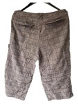 Vorschaubild 2 von Damen Outdoor Capri Hose Gr. 40 Braun Kariert Blumenmuster