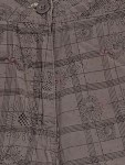 Vorschaubild 5 von Damen Outdoor Capri Hose Gr. 40 Braun Kariert Blumenmuster