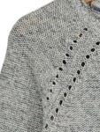 Vorschaubild 4 von Damen Pullover Gr. M Grau Meliert Baumwolle Lochmuster