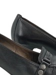 Vorschaubild 2 von Pumps Damen Gr. 39 Schwarz Leder Slip-On 7 cm Klassisch Business Uni