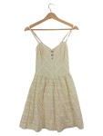 Vorschaubild 1 von Damen Spitzenkleid Sommerkleid Beige Gr. S 36 Romantisch