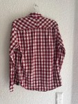 Vorschaubild 2 von Krüger Buam Trachtenhemd Herren Gr. M/50 Rot Weiß Kariert Baumwolle