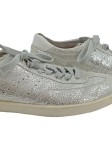 Vorschaubild 3 von Damen Sneaker Low Silber Metallic Gr. 40 Leder Schnürung